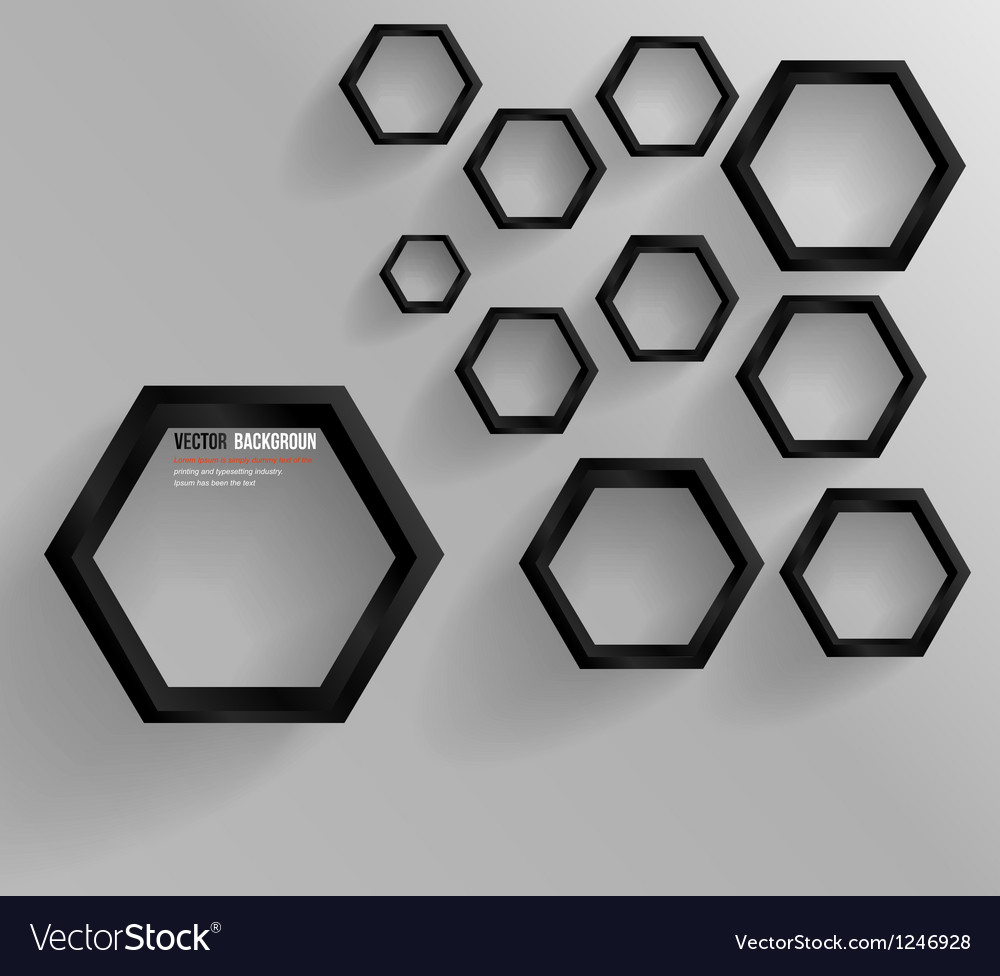 Abstract background hexagon web and design