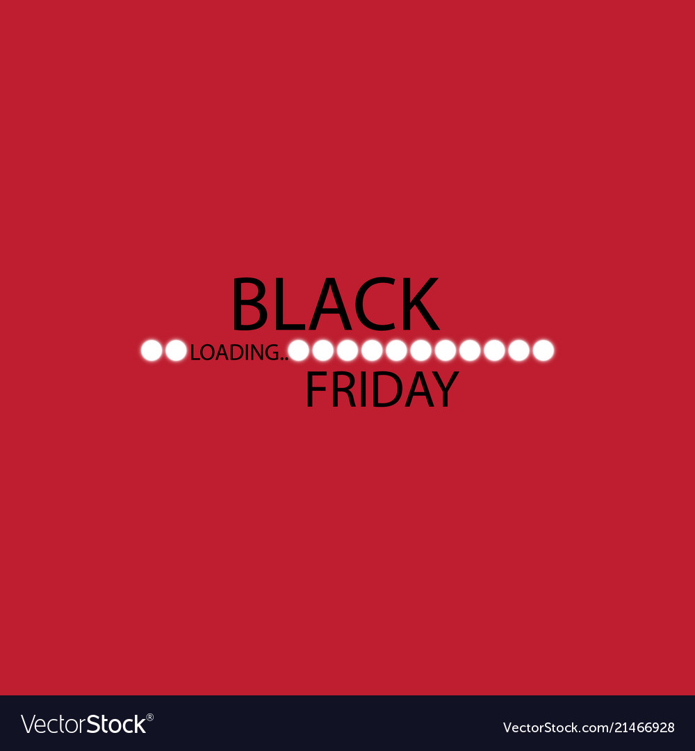 Black friday with loading bar sale