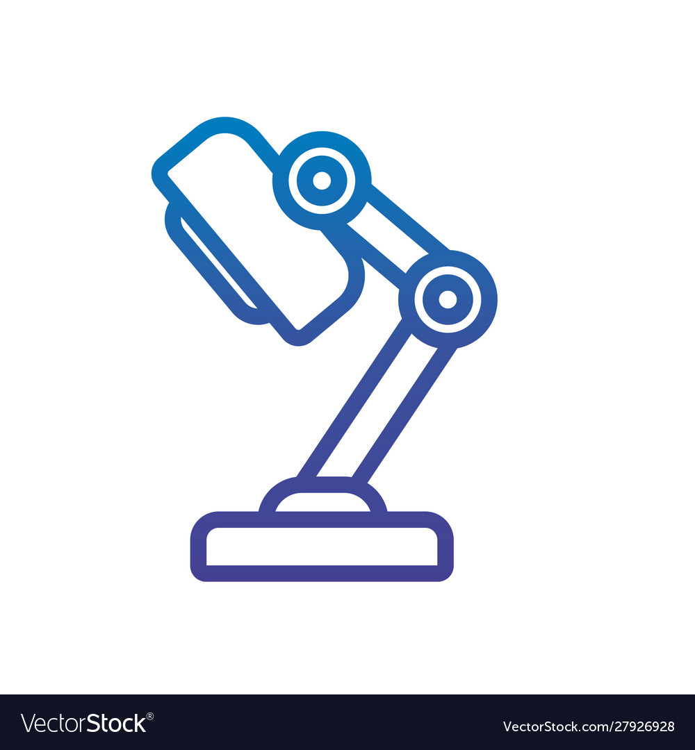 Desk lamp office line gradient design