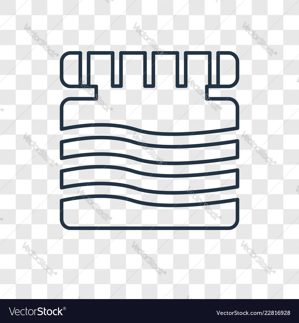 Firefly concept linear icon isolated vector image Firefly concept linear icon isolated