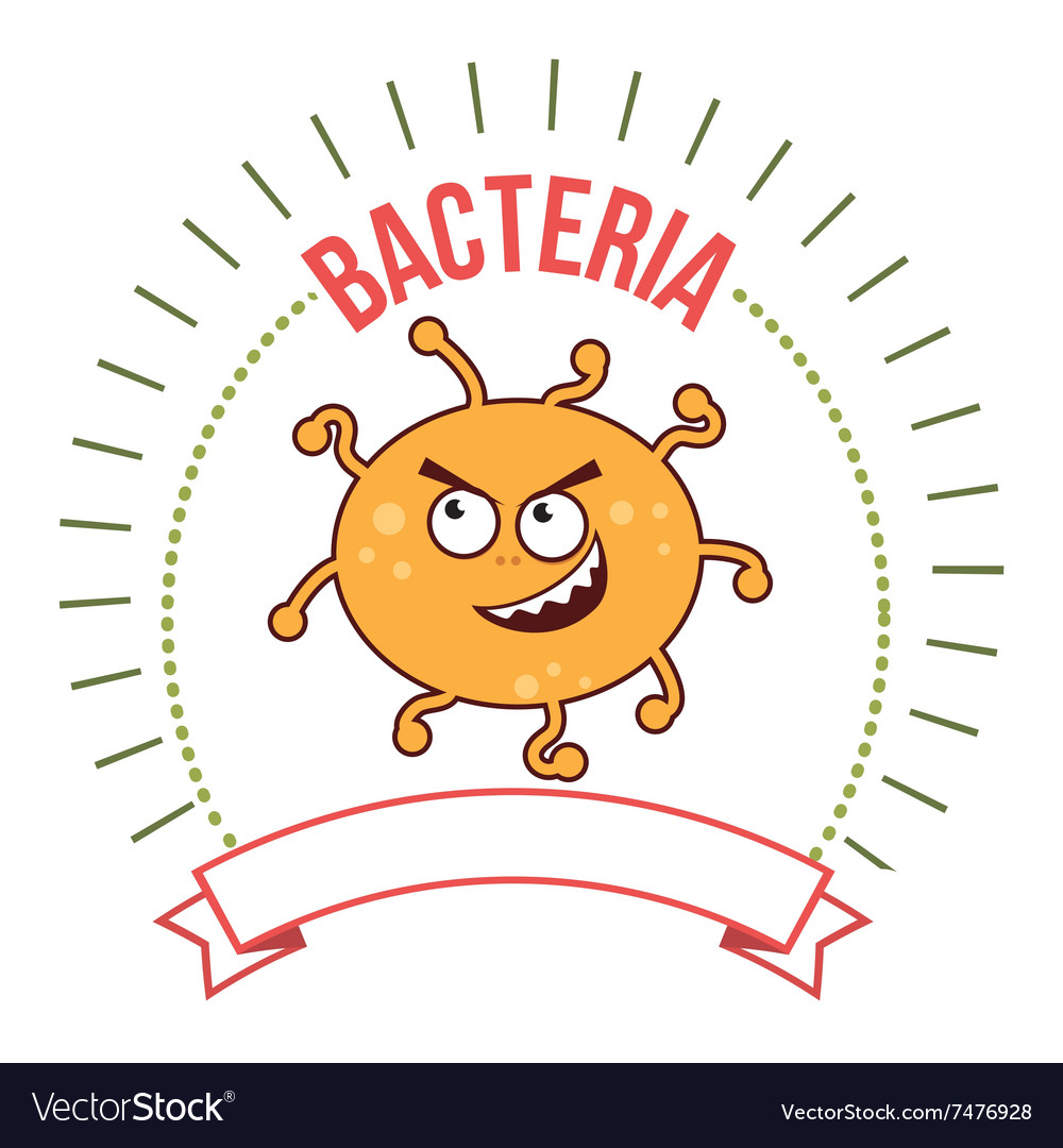 Germs and bacteria cartoon