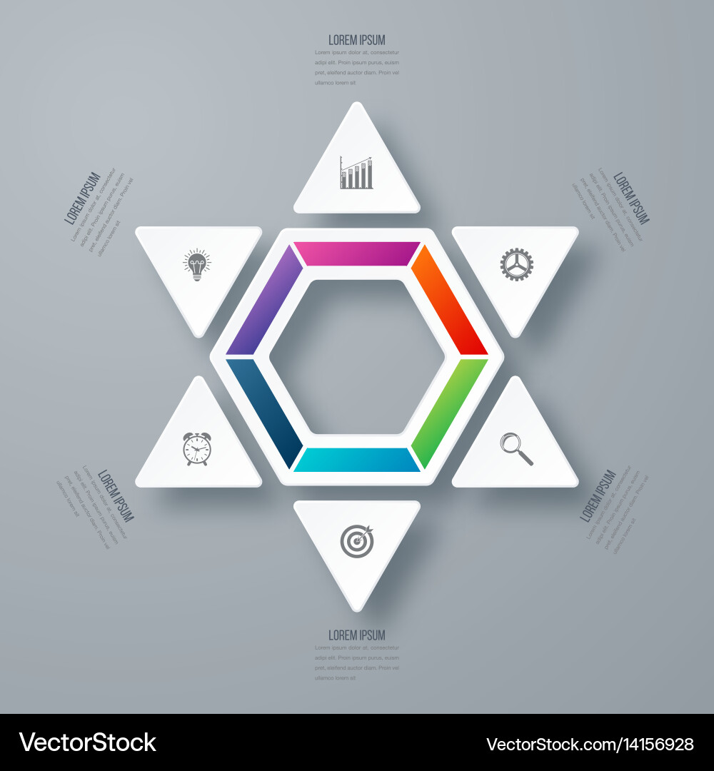 Infographic design on the grey background Vector Image