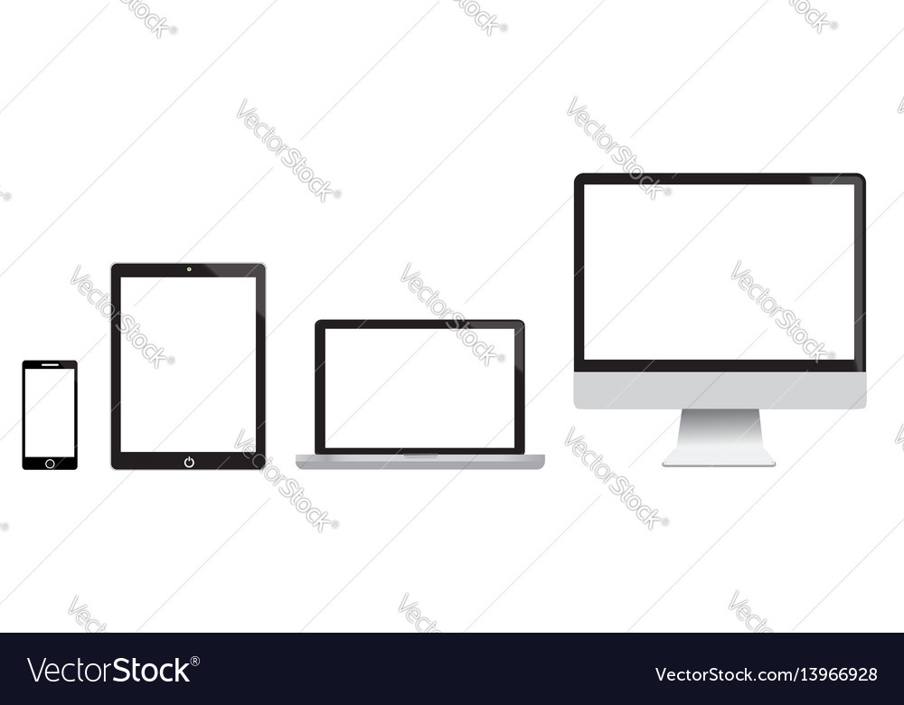 Realistic Computer Screens - Set