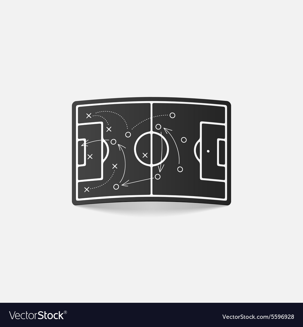 Realistic design element playing field