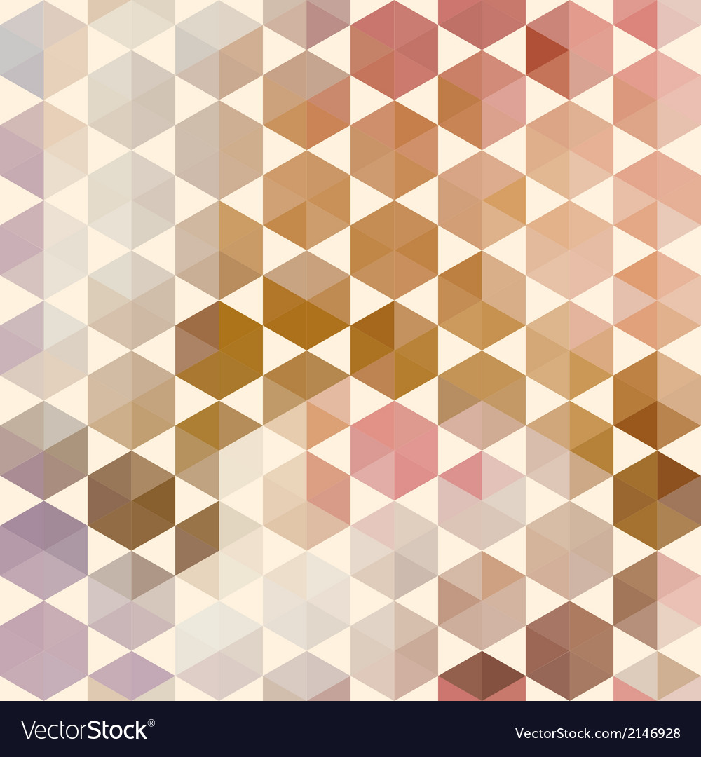 Retro pattern of geometric hexagon shapes