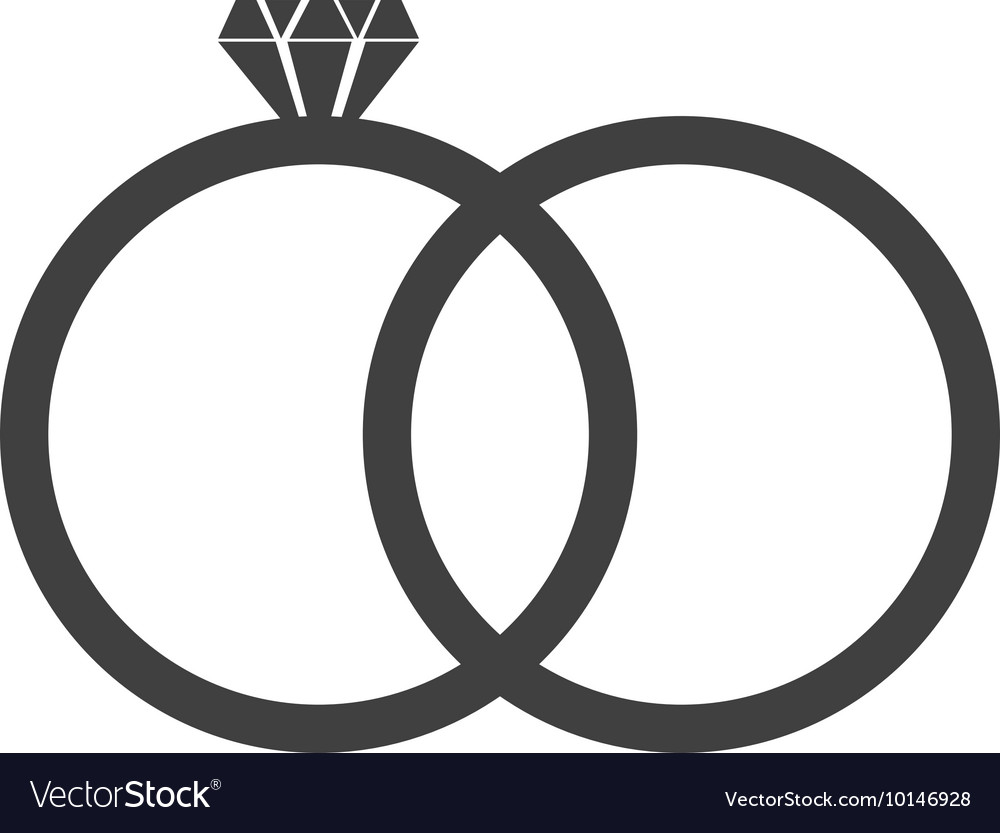 Rings wedding love romantic icon graphic