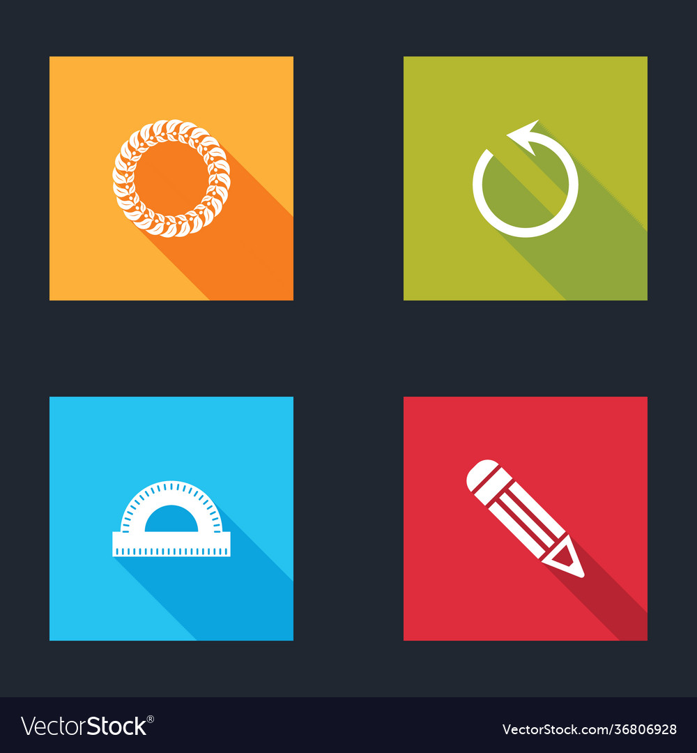 Set laurel wreath refresh protractor grid