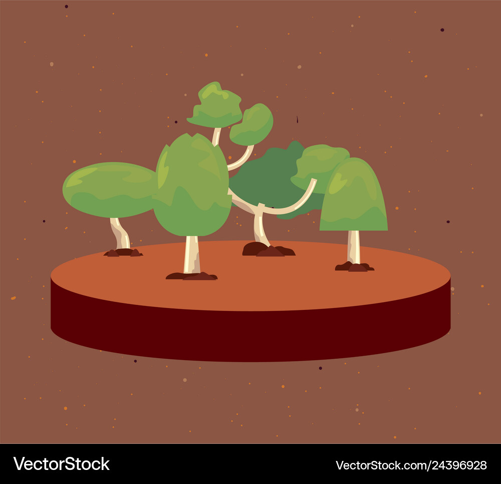 Tree nature forest Royalty Free Vector Image - VectorStock