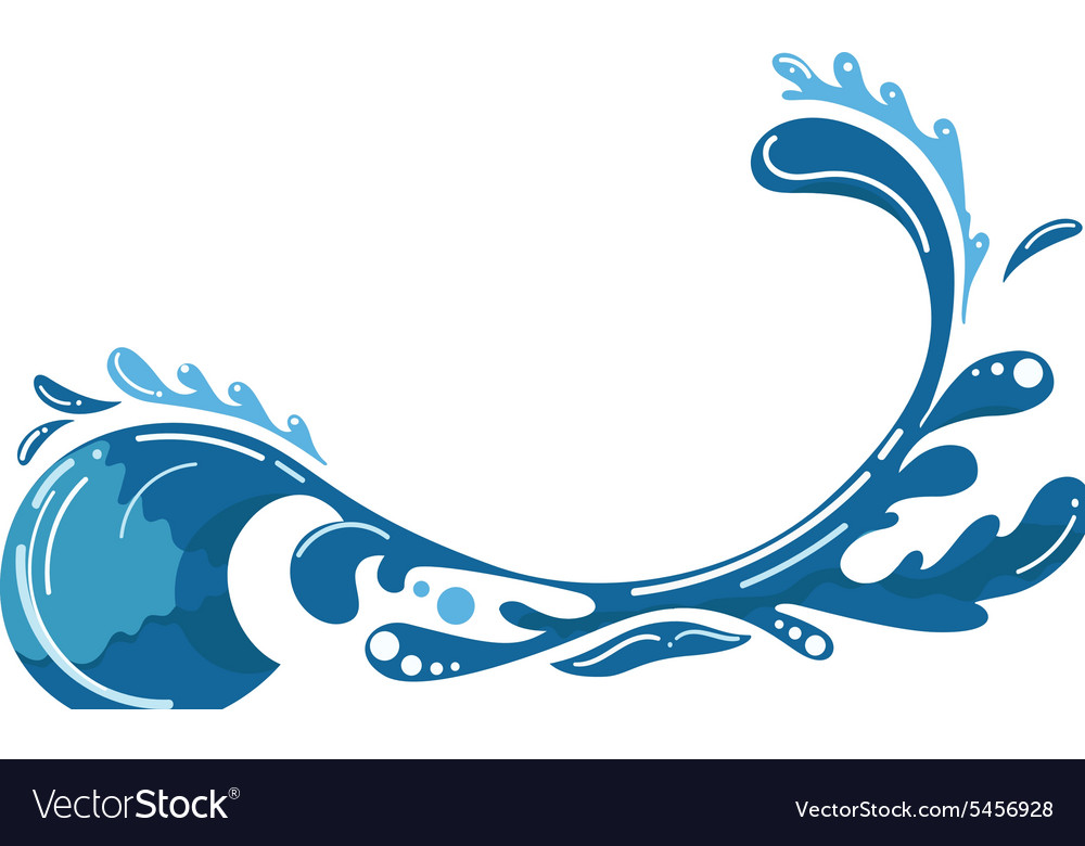 Wave frame Royalty Free Vector Image VectorStock