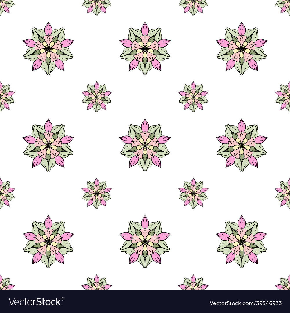 Fabric repeat pattern- seamless flat colorful vector image Fabric repeat pattern- seamless flat colorful