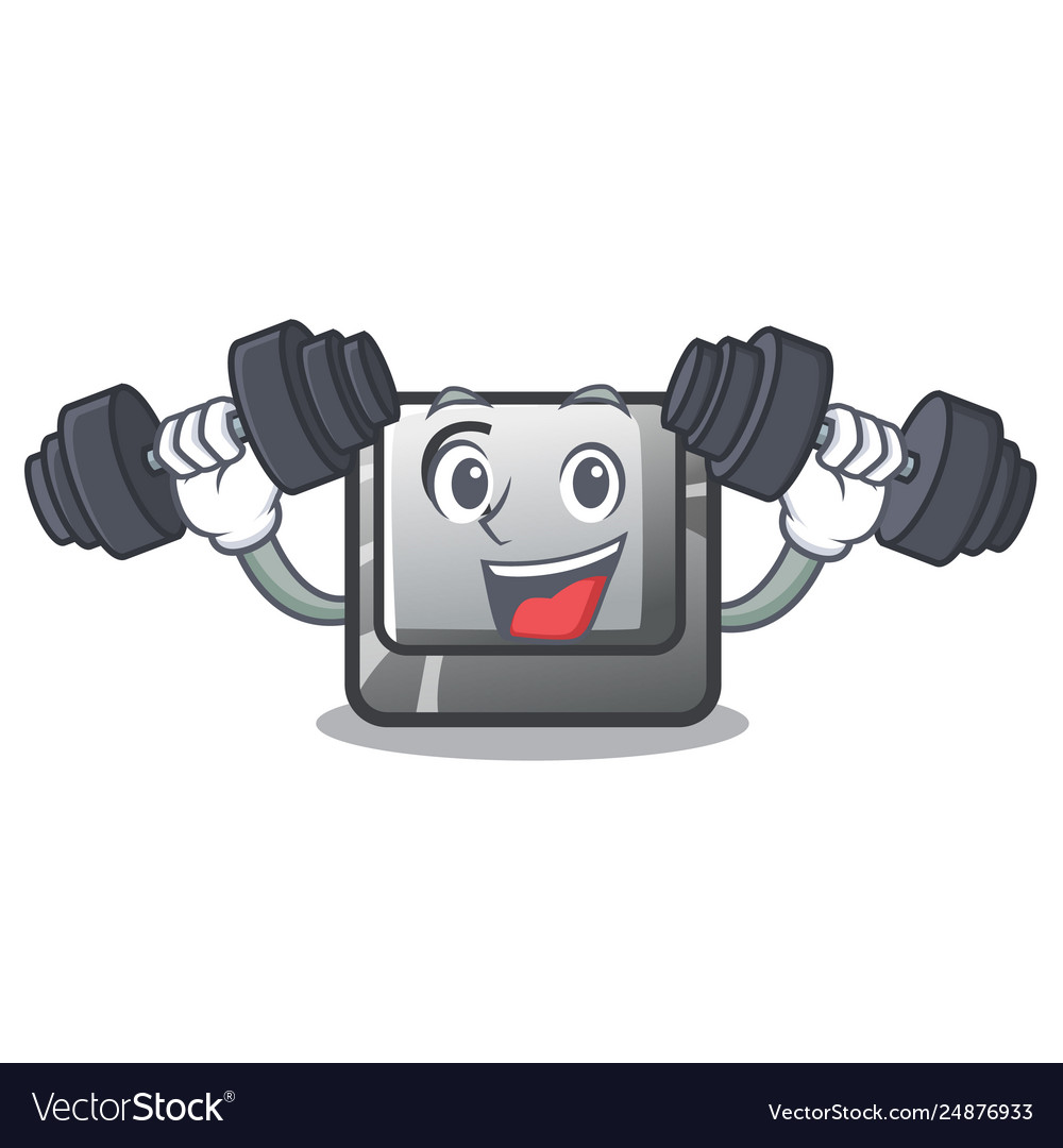 Fitness button c on a keyboard character