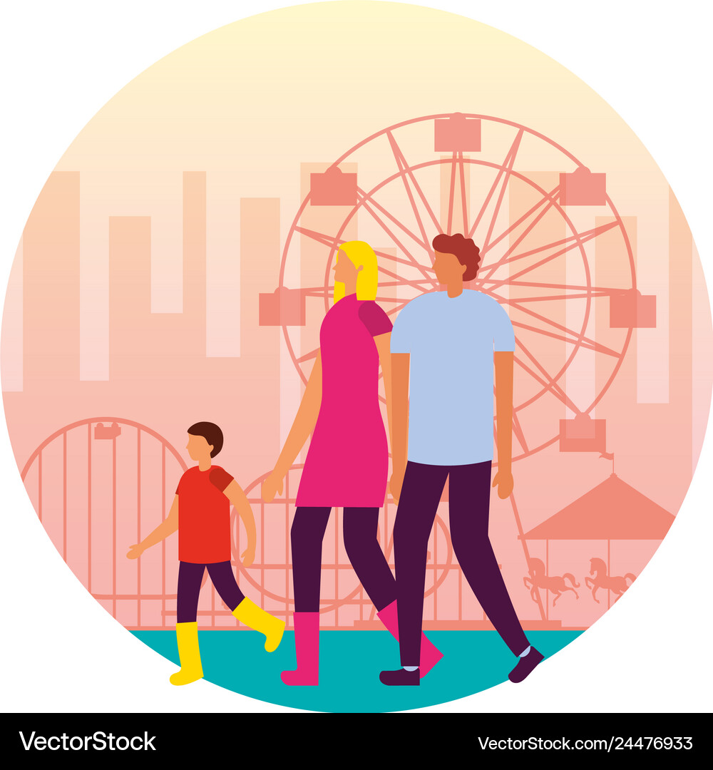 Fun fair carnival Royalty Free Vector Image - VectorStock