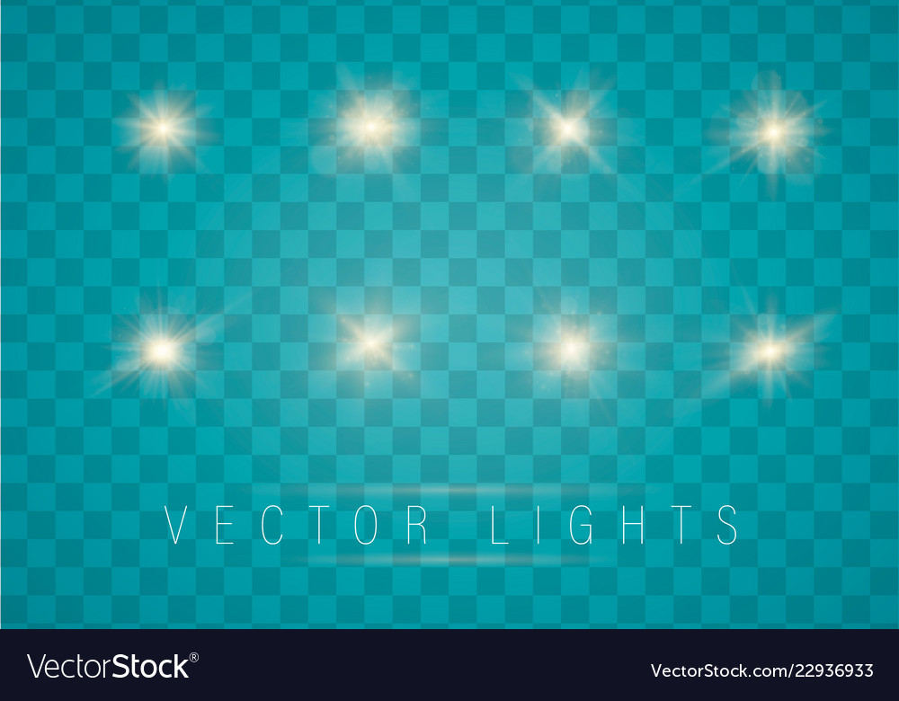 Glowing lights effect vector image Glowing lights effect