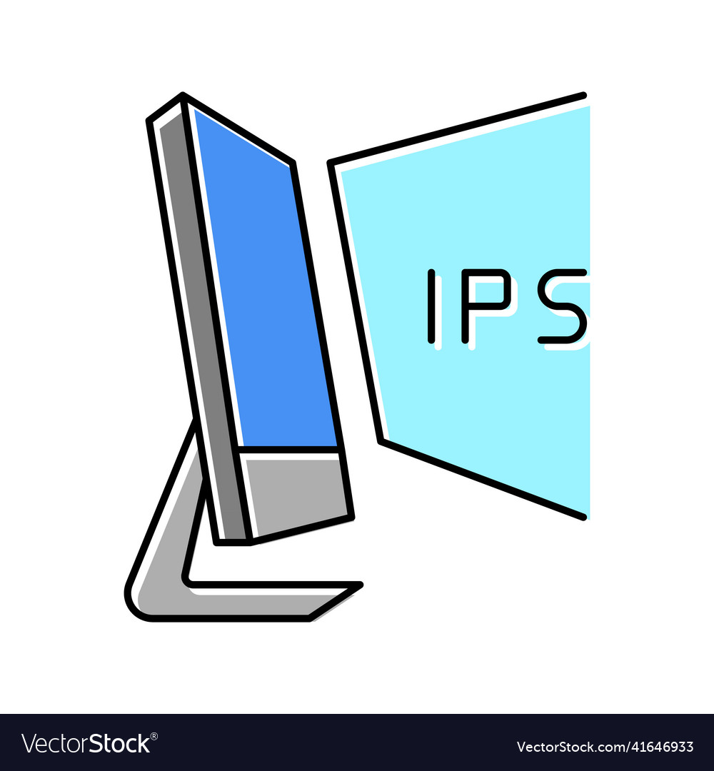 Ips computer display color icon