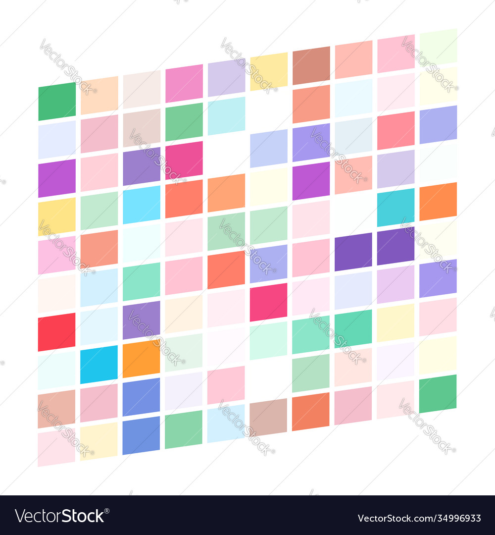 Tessellation mosaic colorful light colored Vector Image