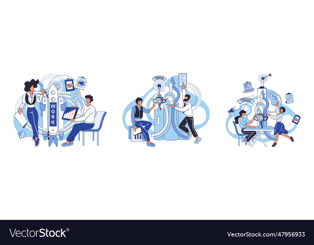 Unity and support between colleagues agreement vector image Unity and support between colleagues agreement