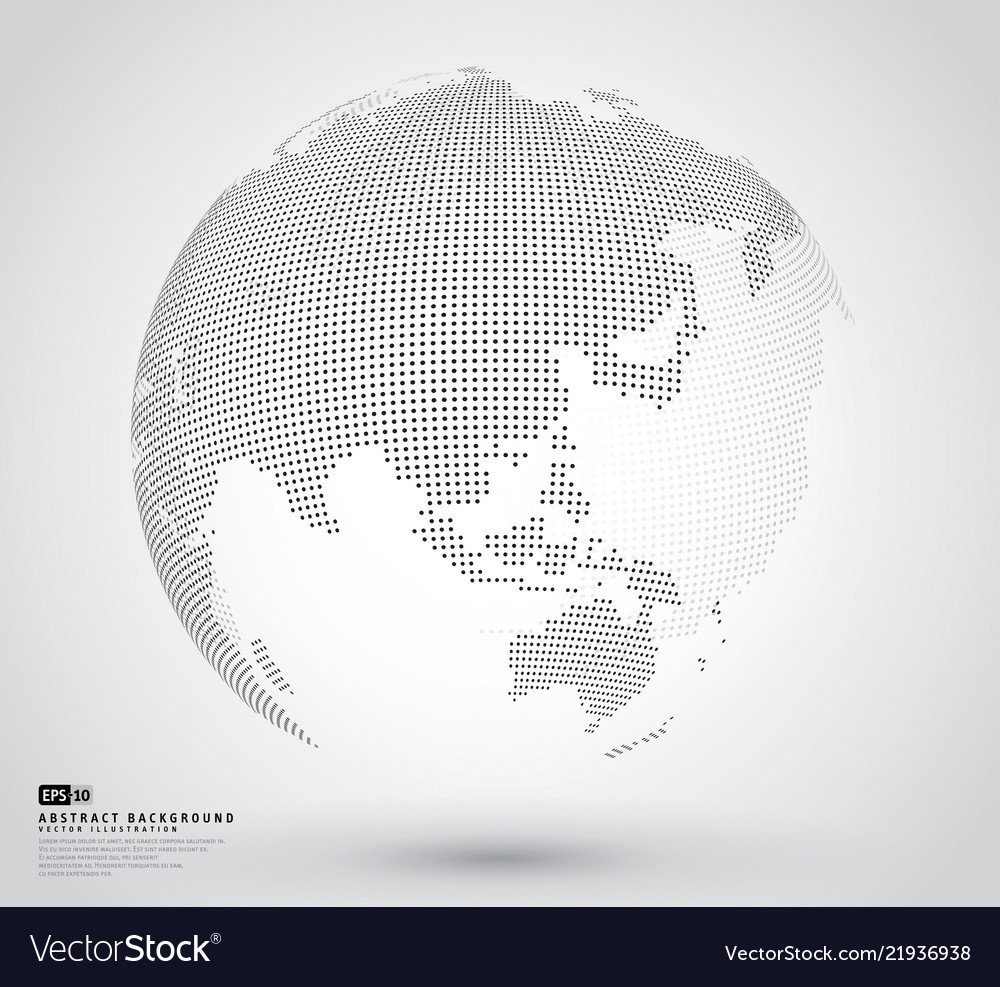 Download 3d Abstract Dotted Globe Royalty Free Vector Image