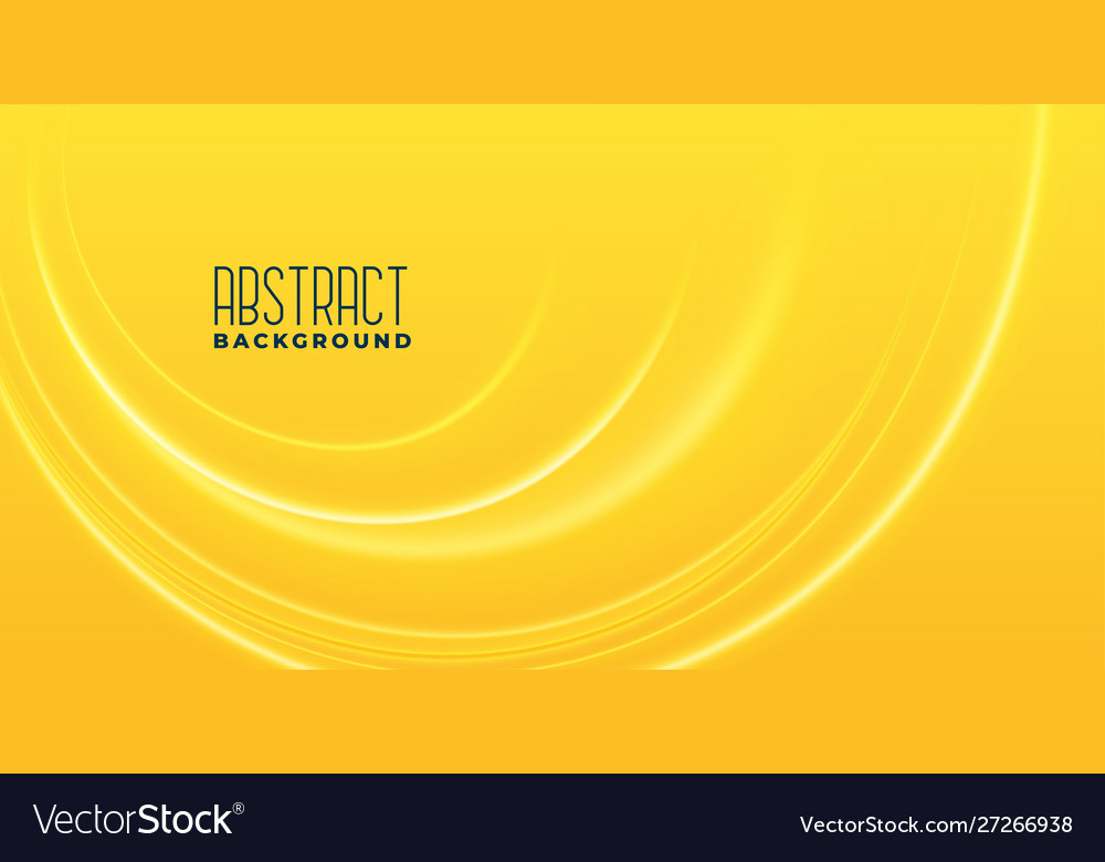 Abstract yellow background with glowing curve