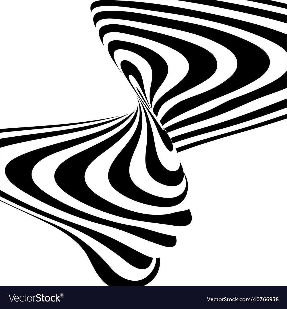 Black and white wavy line pattern background