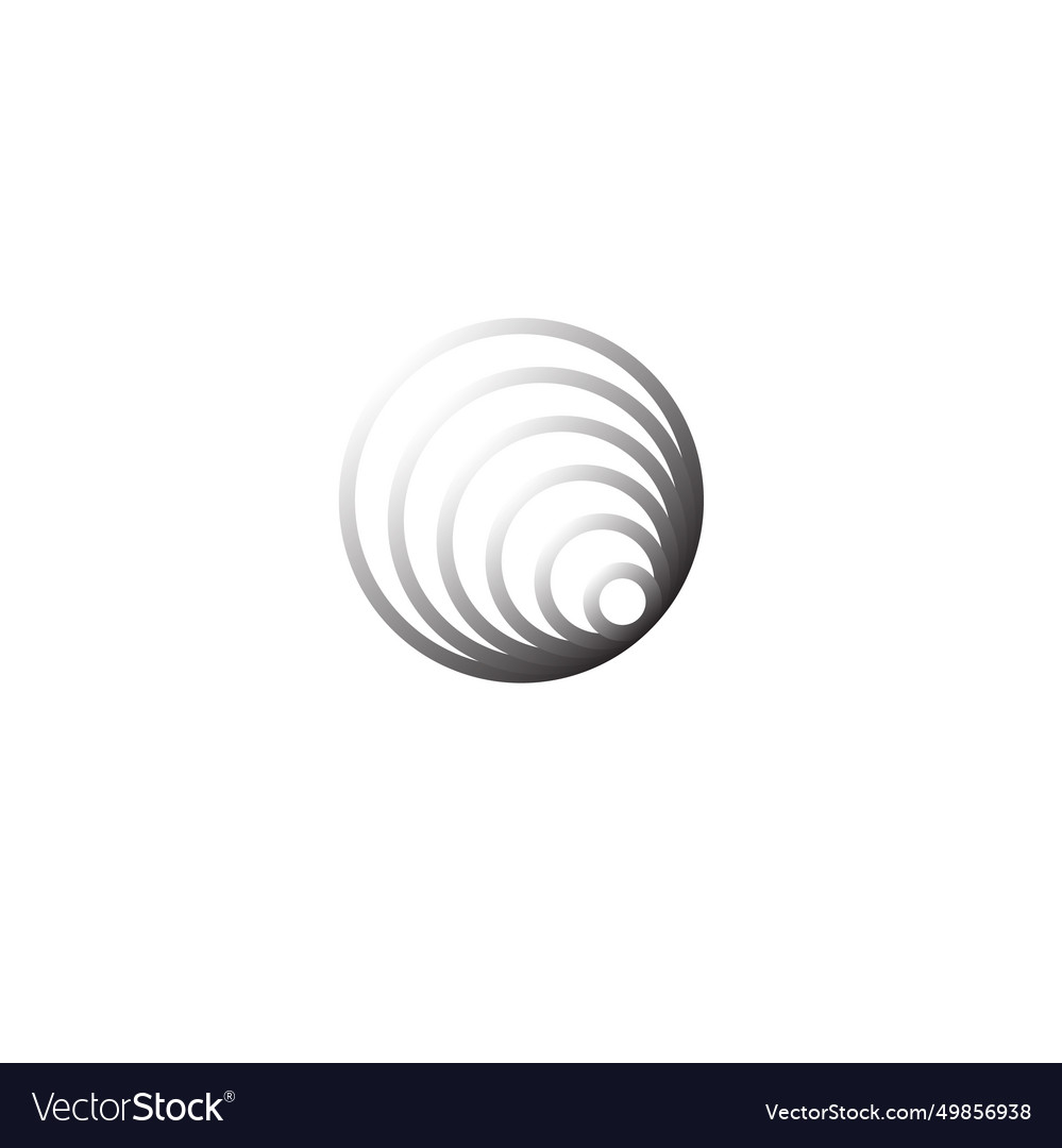 Concentric circle elements element for graphic Vector Image