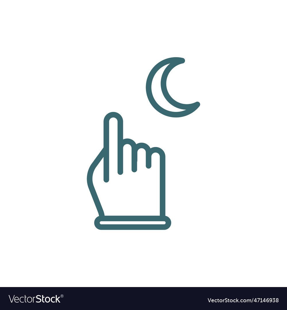 Counting icon thin line from