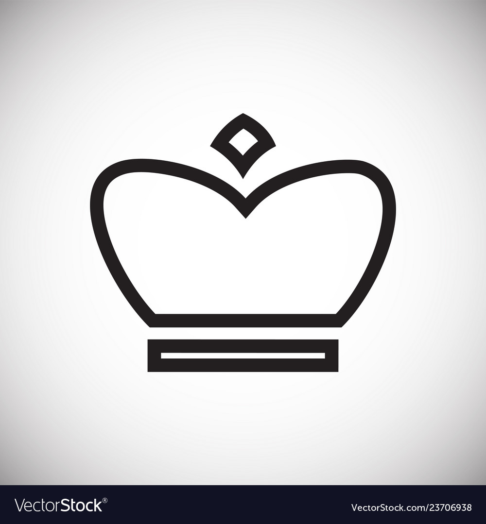 Crown set on white background for graphic and web