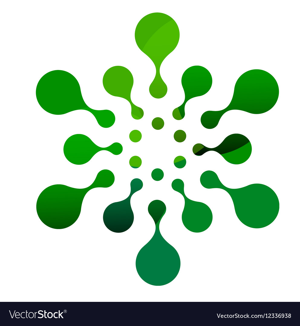 digital colorful isolated circle logo template vector image