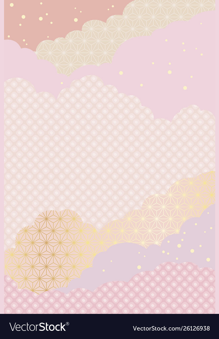 Japanese abstract pattern background vector image Japanese abstract pattern background