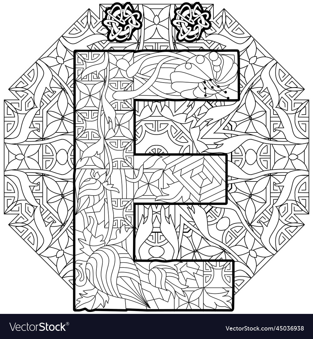 Russian alphabet cyrillic capital letter yo Vector Image