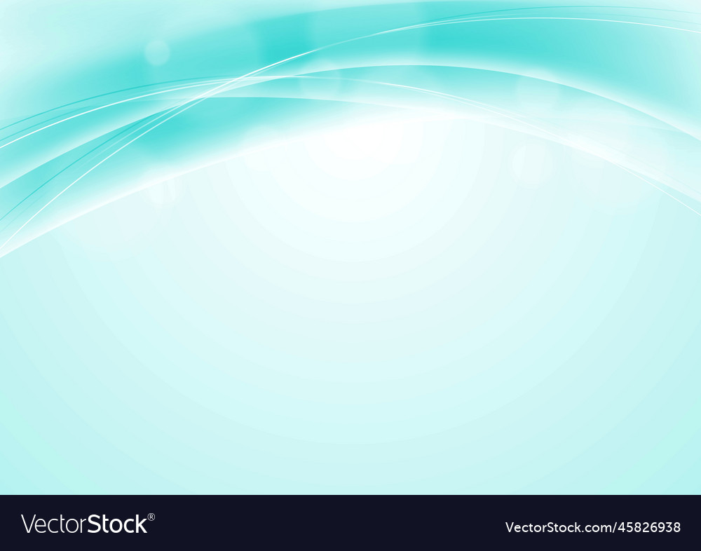Turquoise blue abstract smooth wavy background