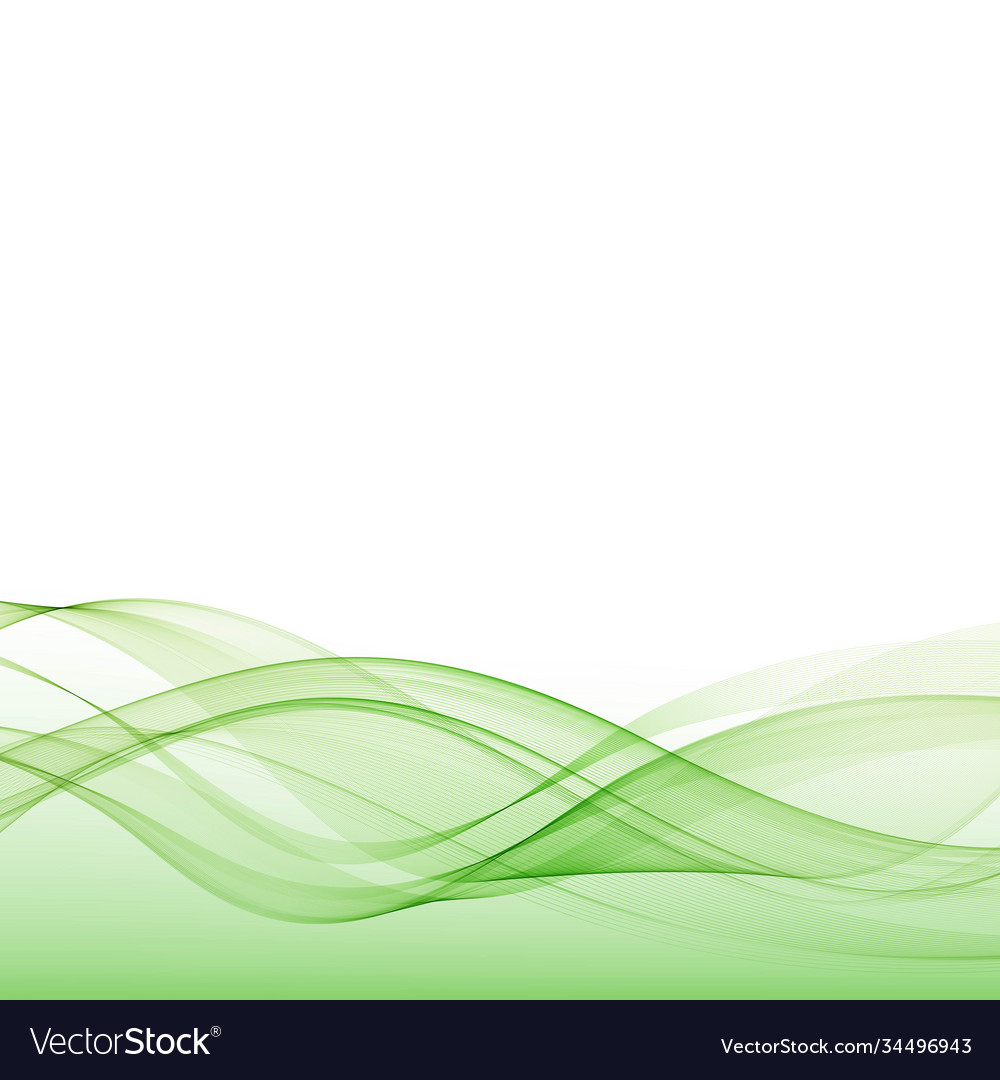 Abstract background with green waveslayout Vector Image Abstract background with green waveslayout