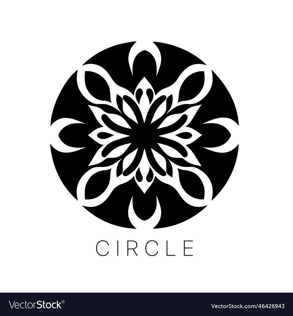 Abstract geometric circle pattern round