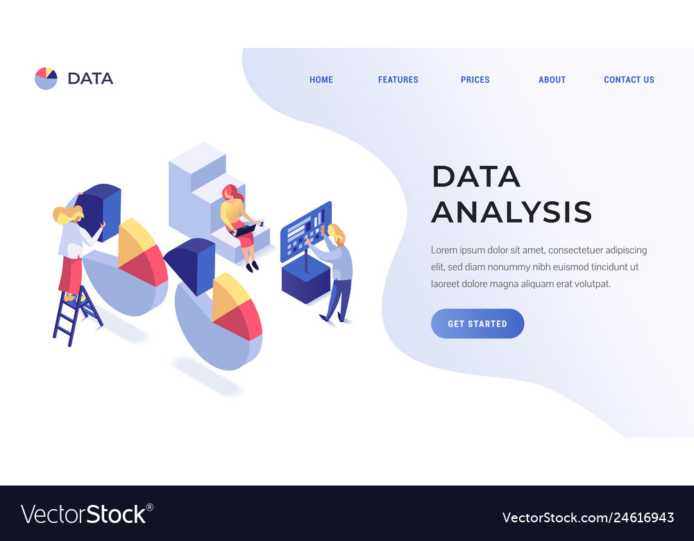 Data Analysis Website Landing Page