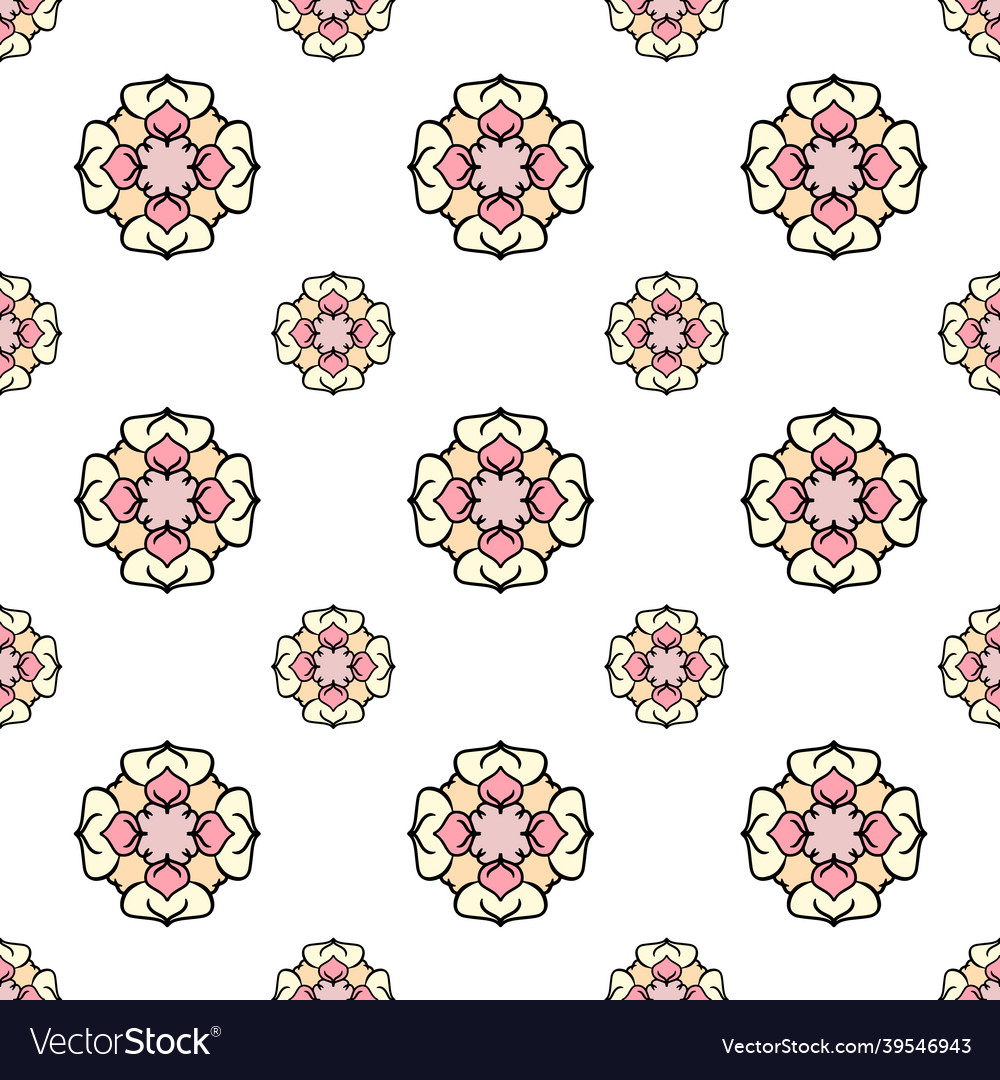 Fabric repeat pattern- seamless flat colorful