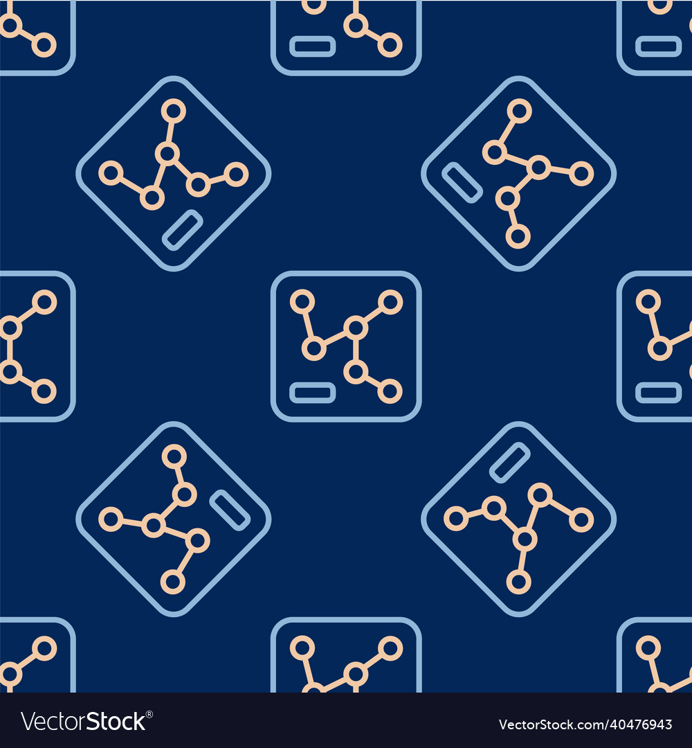 Line railway map icon isolated seamless pattern