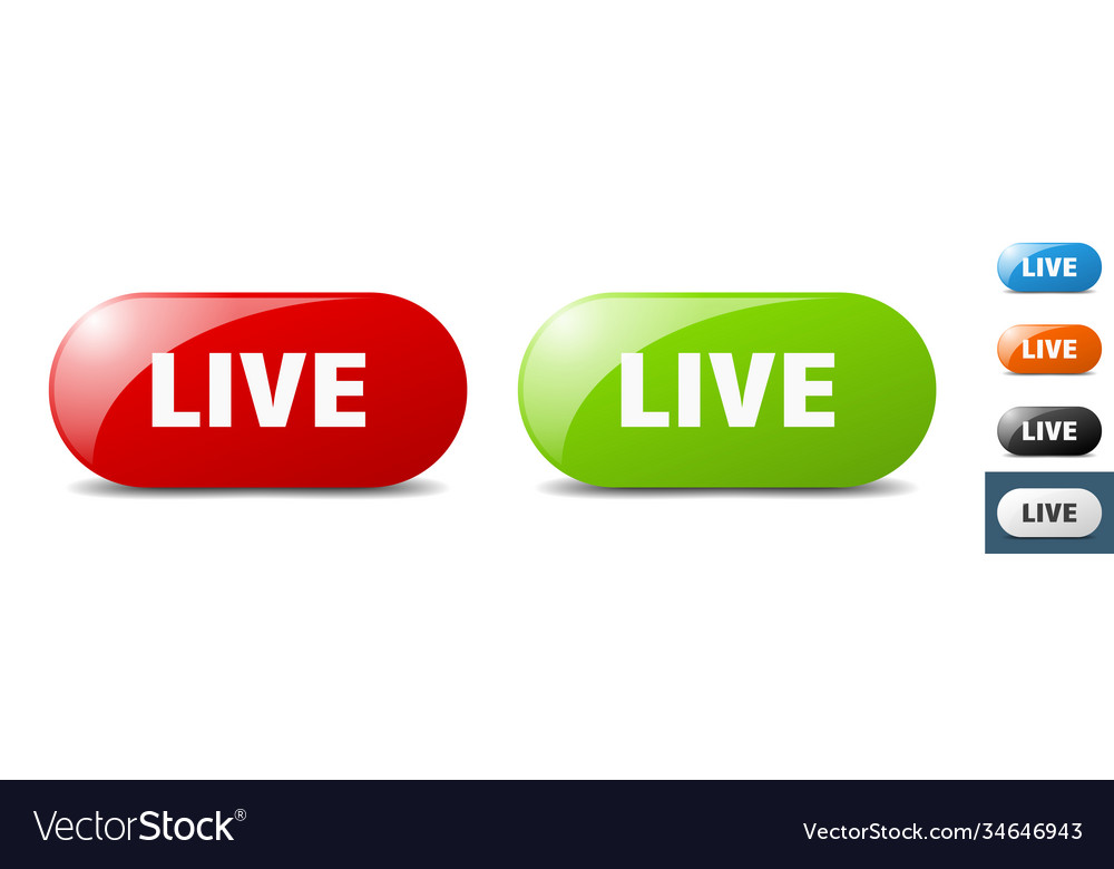 Live button key sign push set
