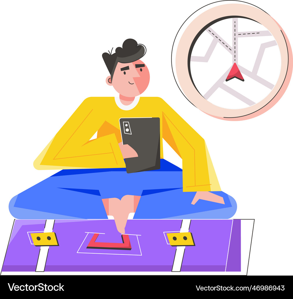 Mobile navigation Royalty Free Vector Image - VectorStock