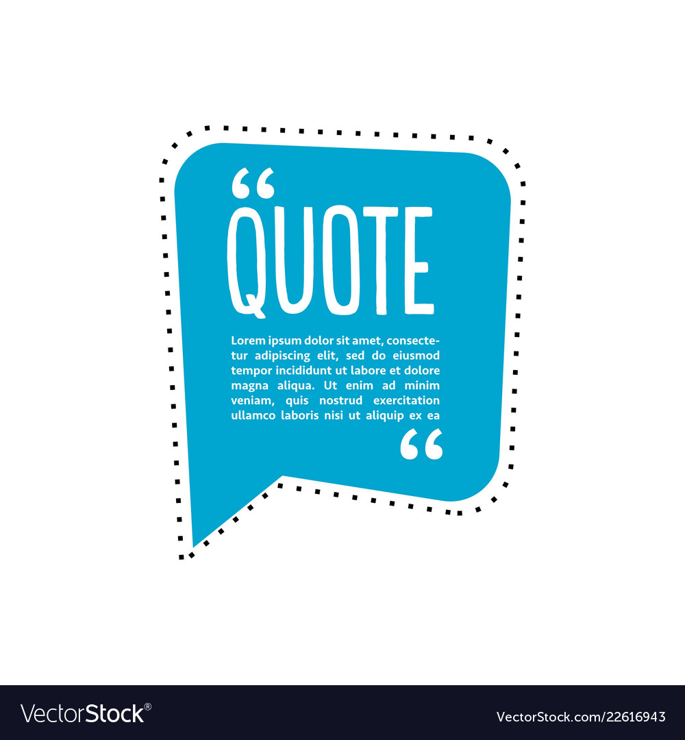 Quote talk logo Royalty Free Vector Image - VectorStock