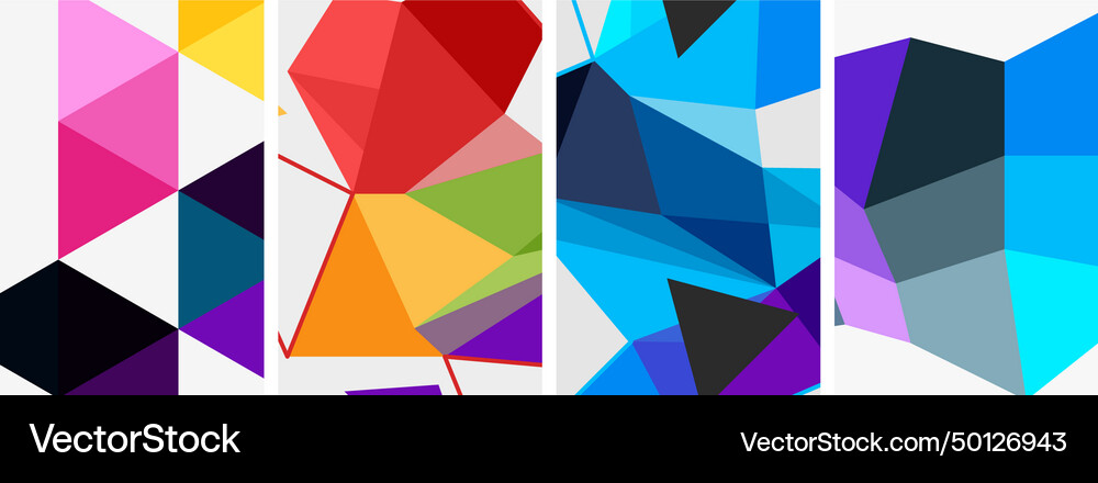 Triangle geometric abstract backgrounds Royalty Free Vector