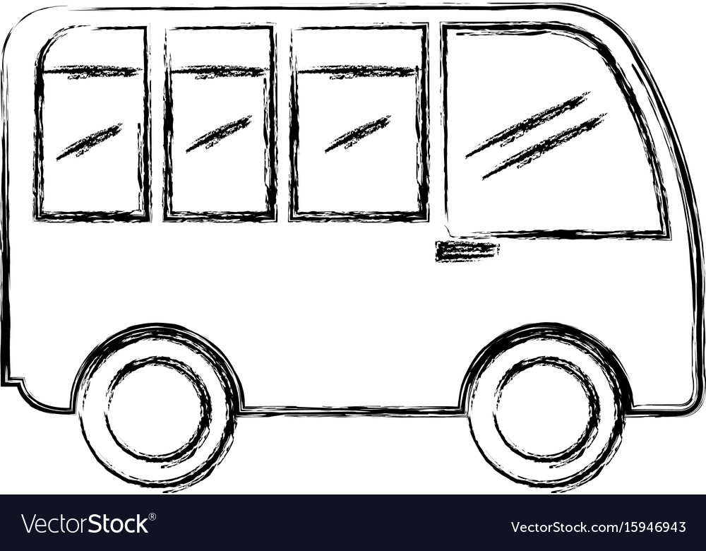 Van Vehicle Isolated Icon Royalty Free Vector Image