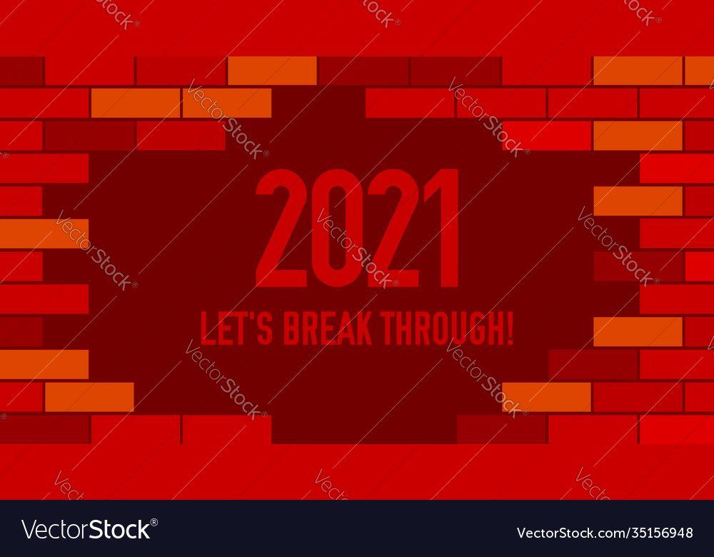 2021 lets break through flat style