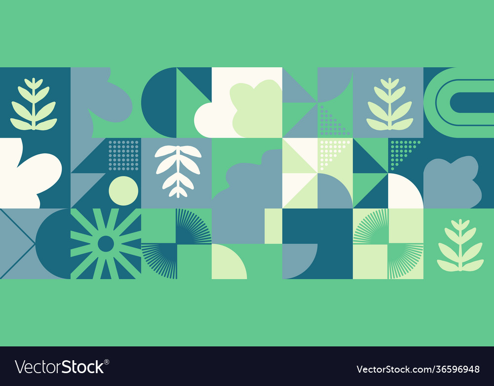 Digital collage pattern design vector image Digital collage pattern design