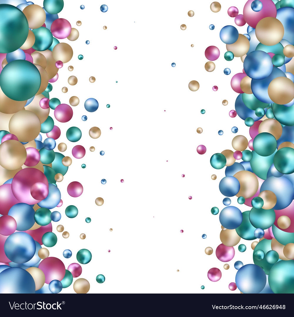 Elegant template with pearl pattern design vector image Elegant template with pearl pattern design