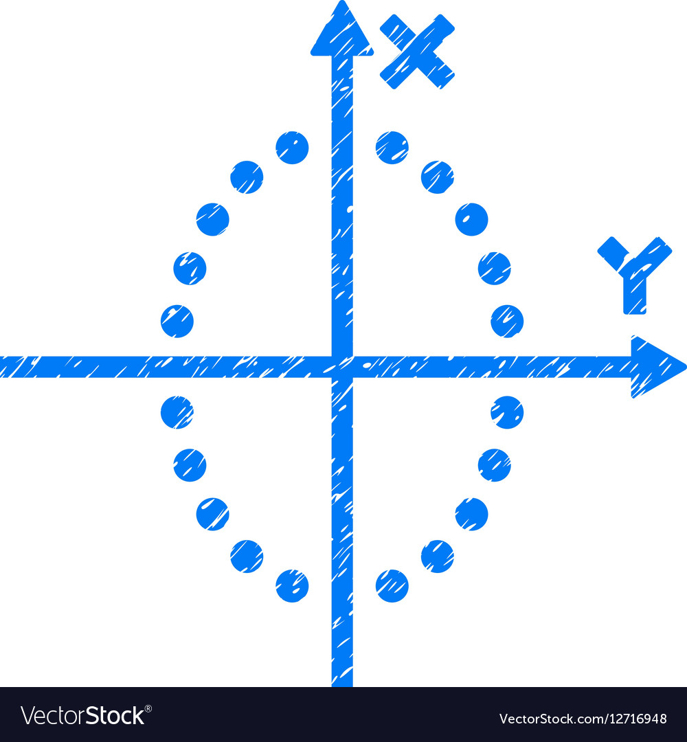 Ellipse plot grainy texture icon