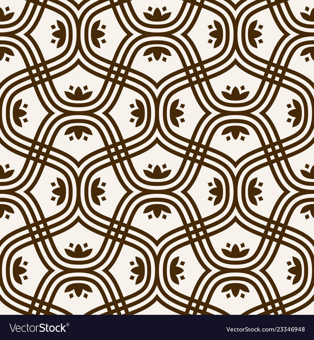 Geometric abstract seamless pattern linear motif vector image Geometric abstract seamless pattern linear motif