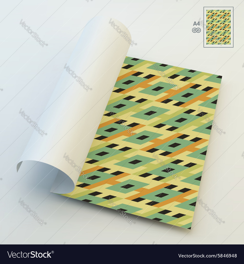 Geometric Pattern A4 Background