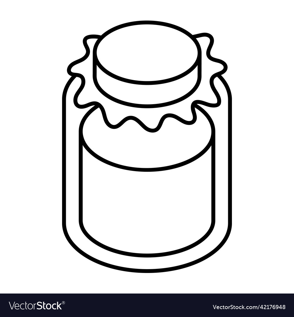 Honey jar Royalty Free Vector Image - VectorStock