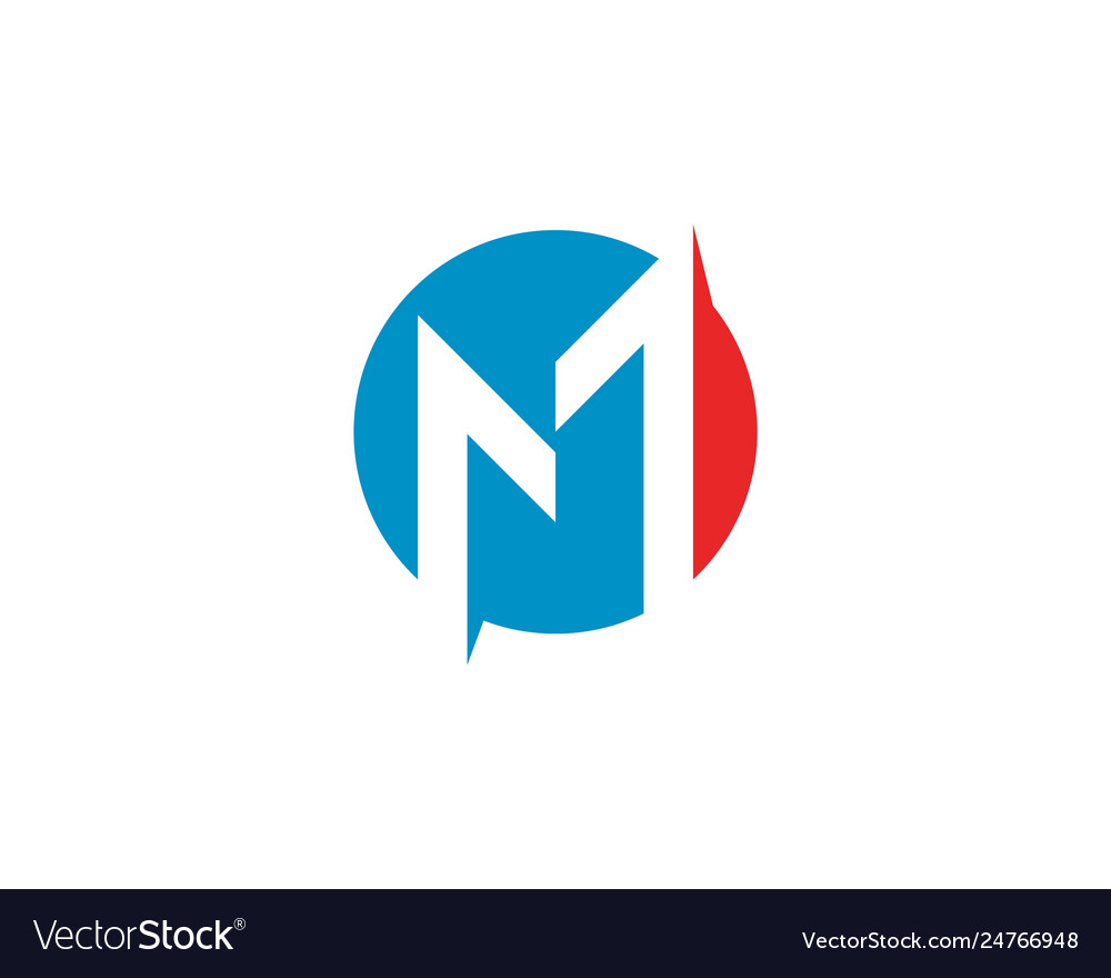 M letter logo template Royalty Free Vector Image