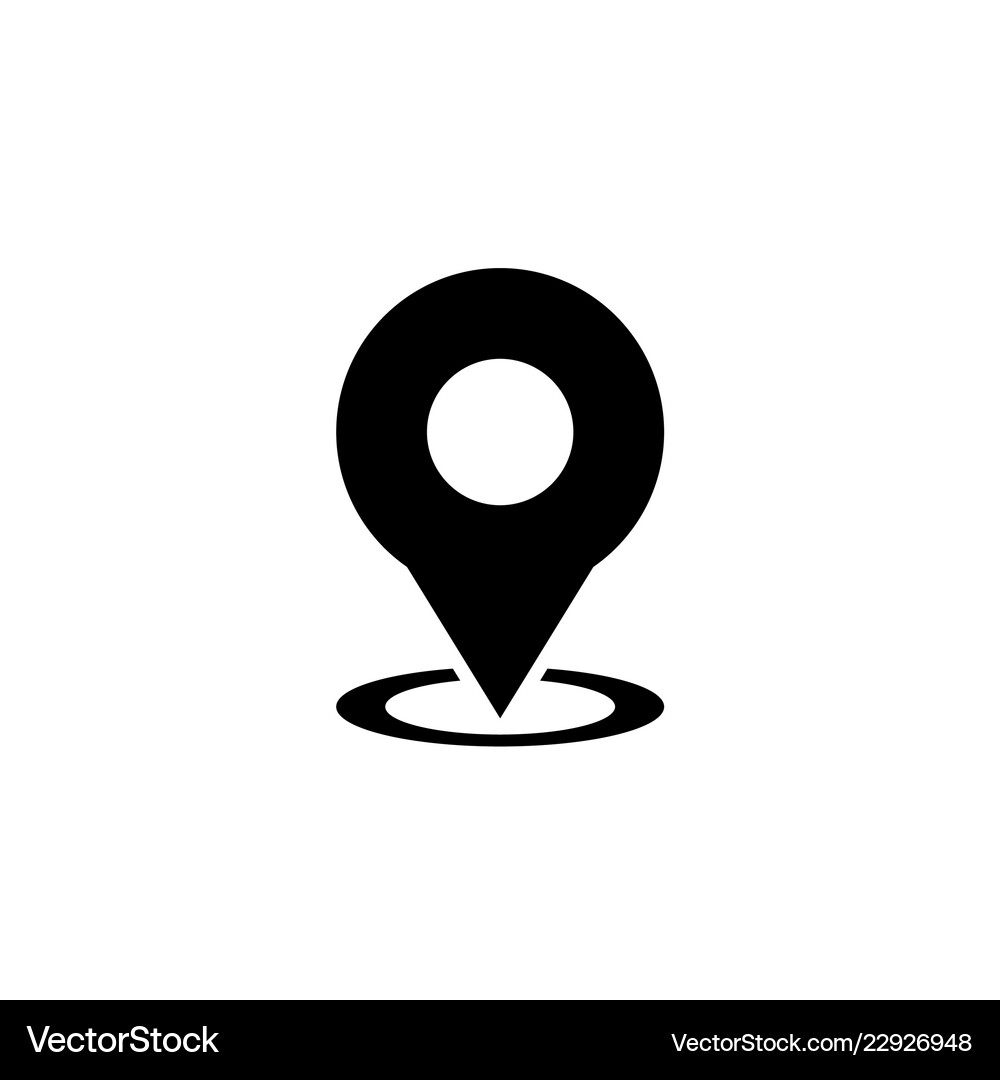 Map pointer flat icon image Royalty Free Vector Image
