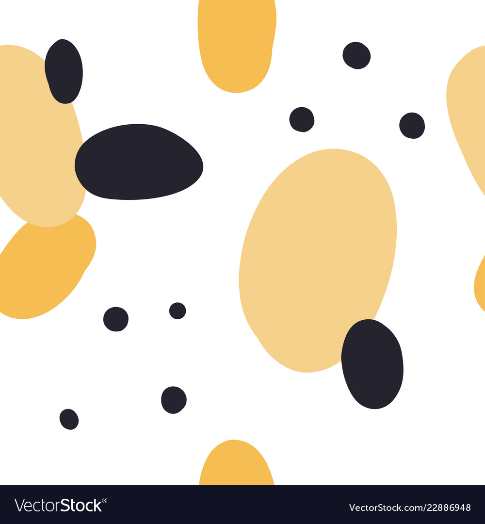 Modern seamless pattern with abstract shapes vector image Modern seamless pattern with abstract shapes
